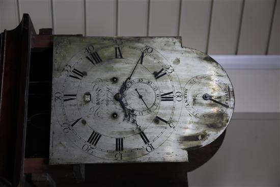 Holmes of London. A George III mahogany eight day longcase clock, 7ft